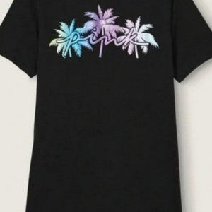 Victoria's Secret Pink Palm Shimmer Tee